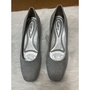 Trotters Lauren Light Grey Wedge Casual Shoes Women’s Size 8.5 M